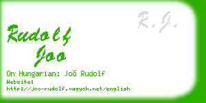 rudolf joo business card